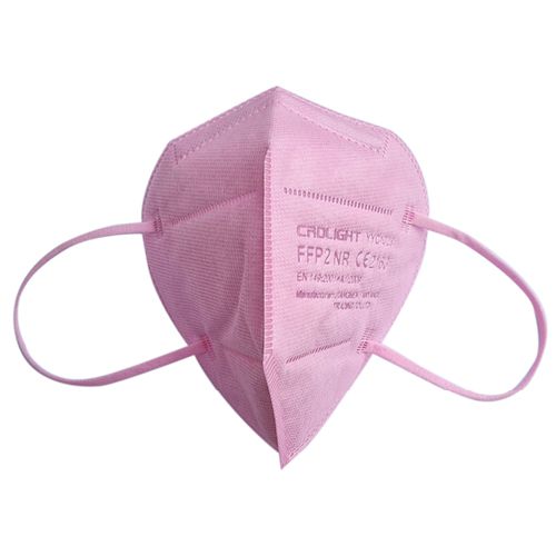 FFP2 respirator with CE and EN marking (1 piece in pink)